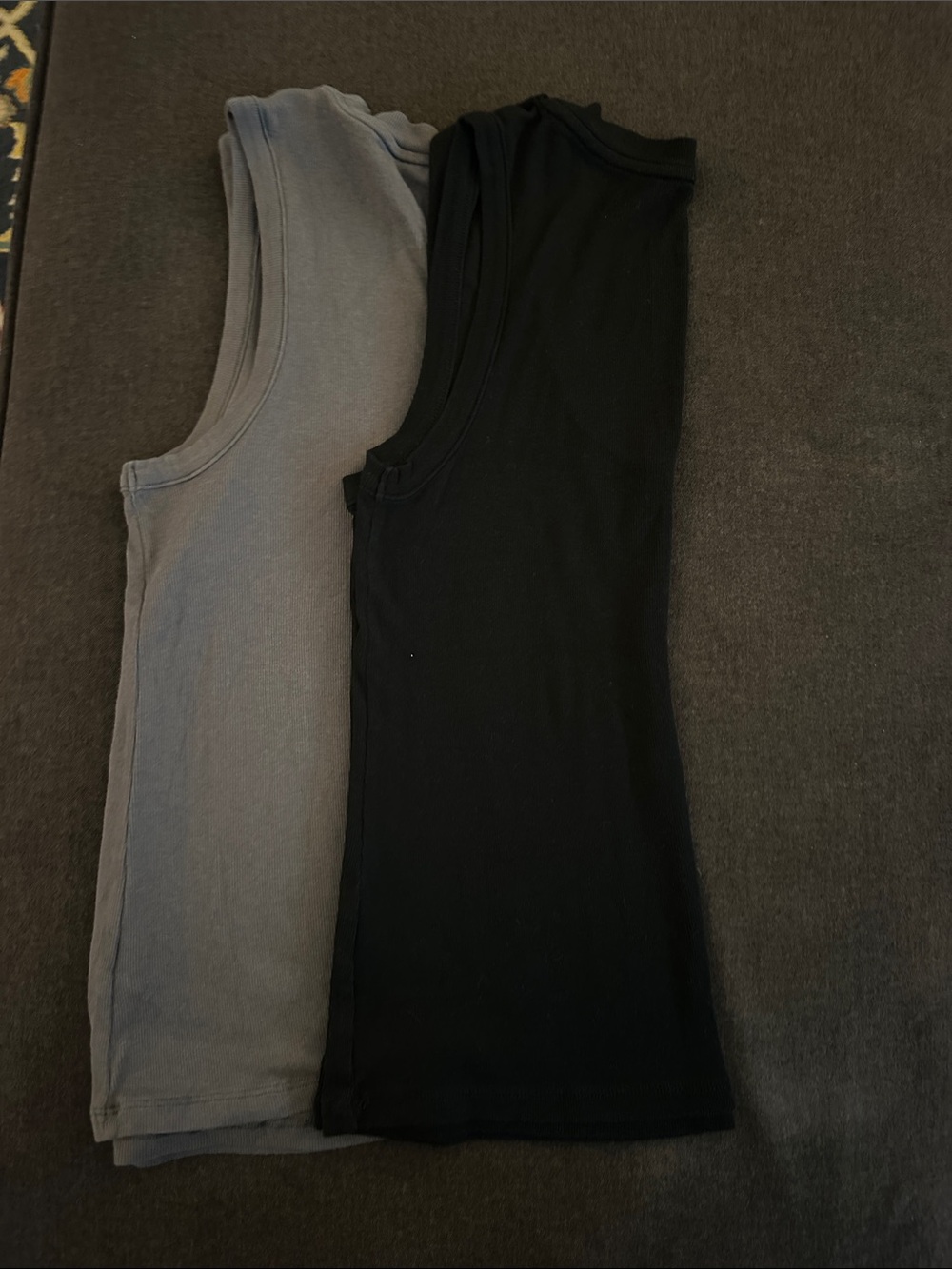 a new day Black and Grey Sleeveless Tank Tops